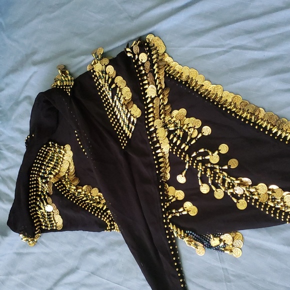 Belly dance hip scarf- large - Picture 4 of 8
